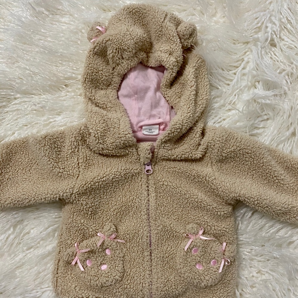 Baby Girl Bear Sweater